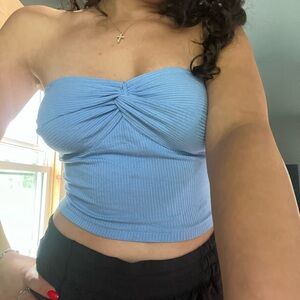 Blue tube top